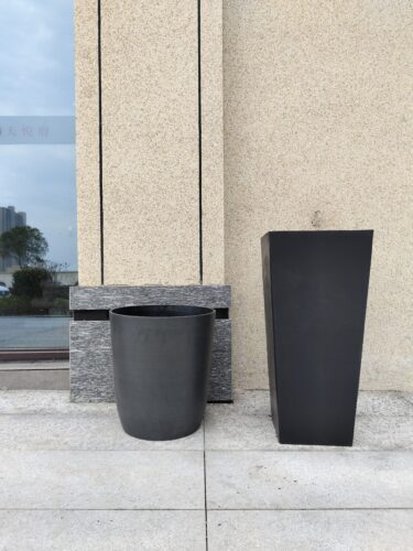 durable outdoor planters - pure color planters for commercial use- restaurant decor planters-flowerplantpots.com